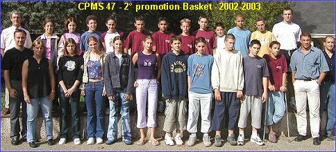 La promotion Basket-Ball du CPMS 47