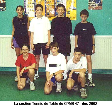 La section Tennis de Table du CPMS 47